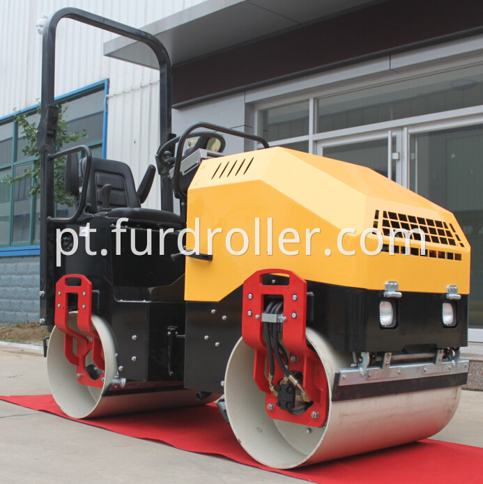 2ton double drum roller